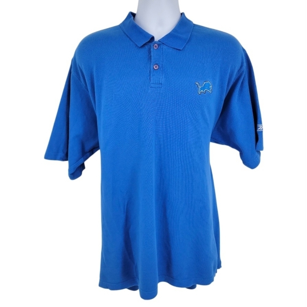 Reebok Mens Vintage 2005-2007 Detroit Lions Coaching/Staff‎ Polo Size XL